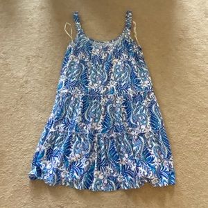🪁Lilly Pulitzer Baha Blue “Bird is the Word” Sleeveless Summer Dress🪁